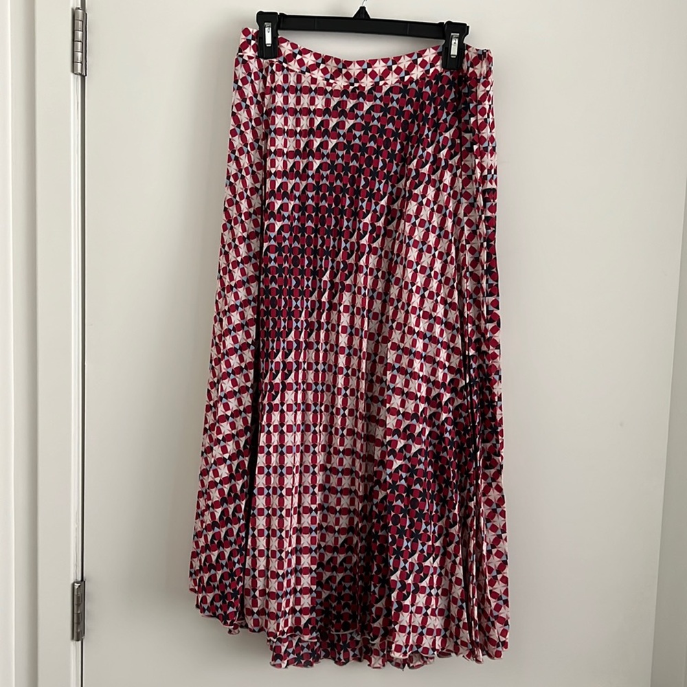 Anthropologie crepe patterned skirt